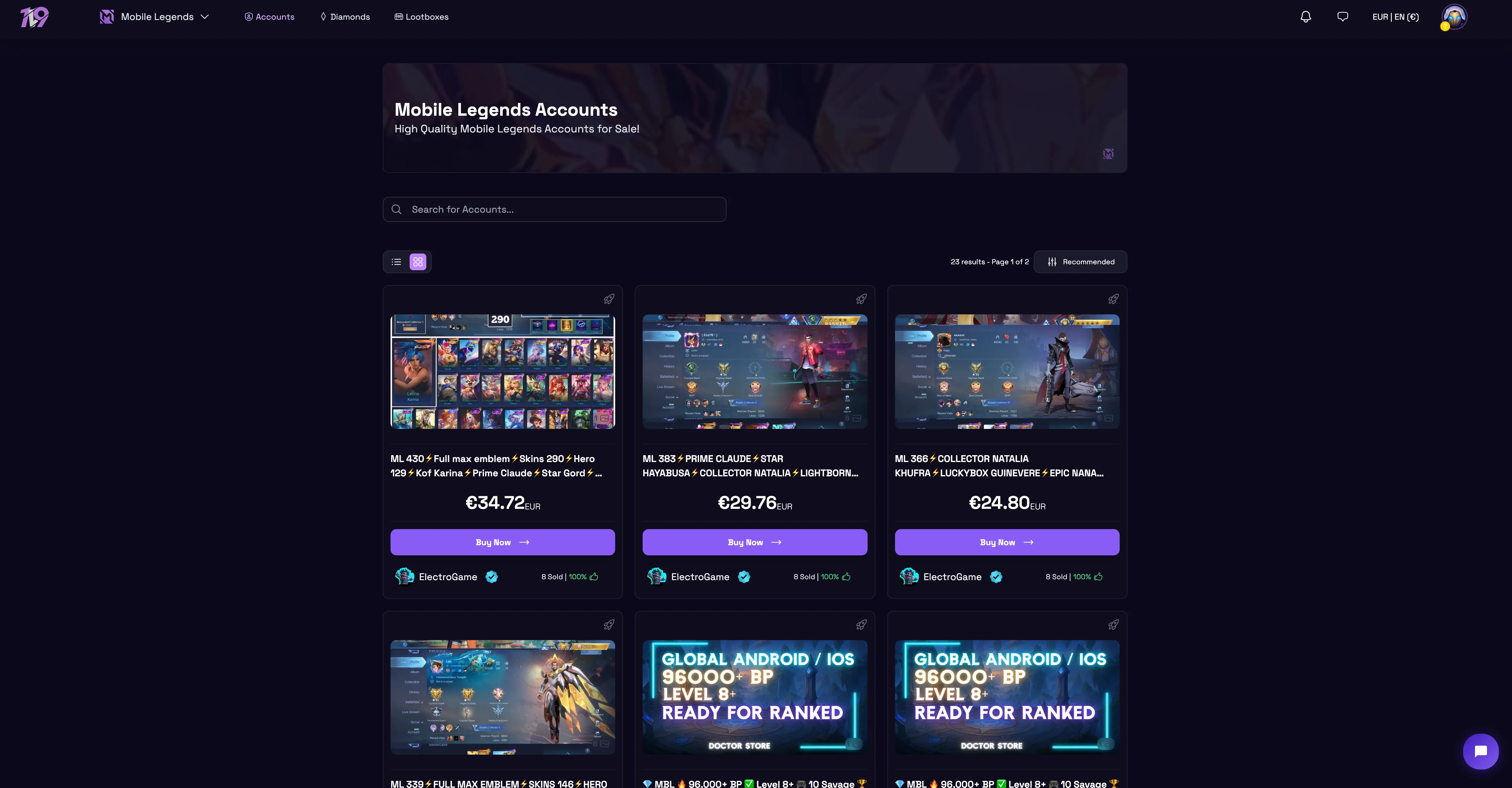 best sites to buy mlbb accounts